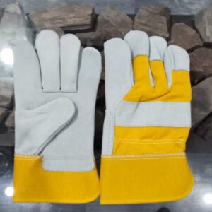 Cow Split Leather Safety Gloves