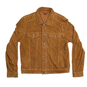 Men’s Brown Suede Leather Jacket